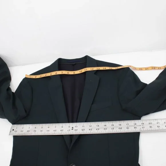 J Crew Suit Mens 36S 32x30 Ludlow Slim Fit Wool Two Piece Vitale barberis Green - Picture 13 of 16